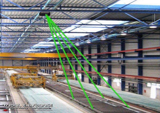 Manufacturing Assembly Line Laser Projector