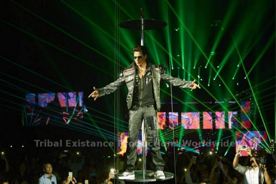 SLAM Tour Laser Show Shah Rukh by Tribal Existance Productions Worldwide