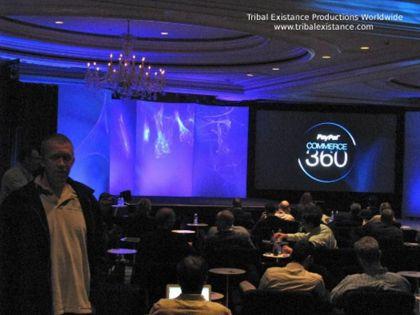 Paypal Laser Light Show Special Effects Back Drop
