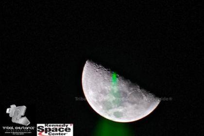NASA KSC Sky Laser Moon Laser Light Beam